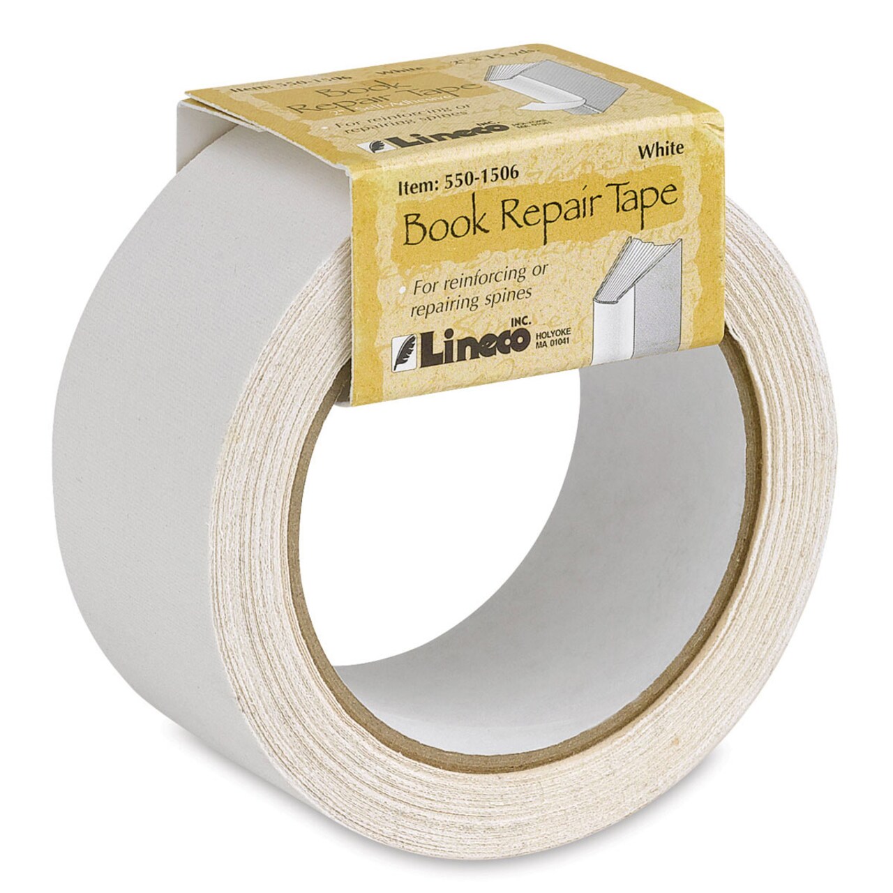 Lineco Spine Repair Tape - 2" x 15 yards, White, Cloth